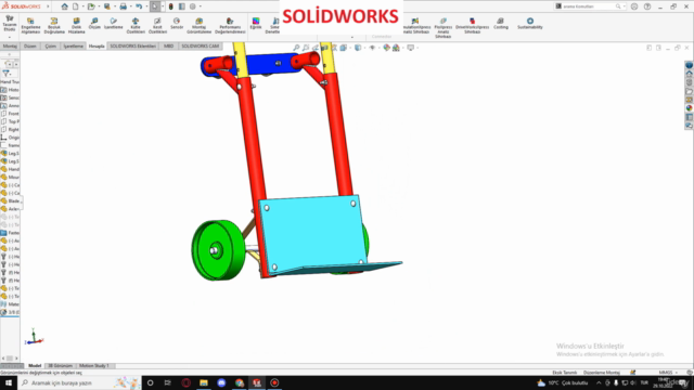 SOLİDWORKS Sac, Yüzey, Kalıp, Analiz Dahil Sıfırdan Yüze – Screenshot 4