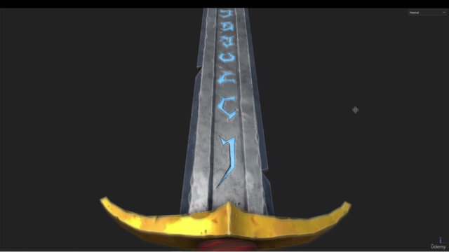Blender Sculpting - Rune Sword – Screenshot 1
