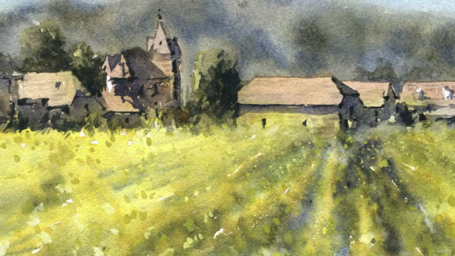 Paint a Sunflower Field in Watercolor – Screenshot 1