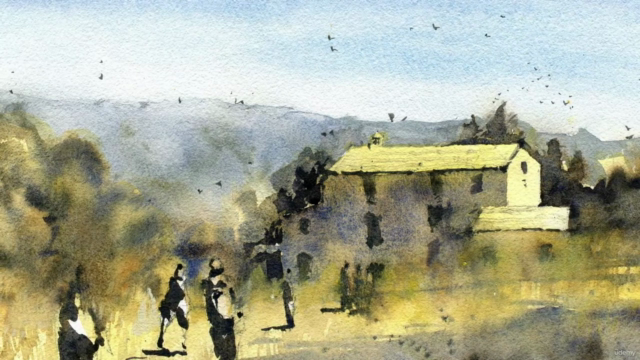 A Guide To Atmospheric Watercolors: Wet-in-wet Landscapes – Screenshot 3