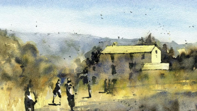 A Guide To Atmospheric Watercolors: Wet-in-wet Landscapes – Screenshot 4