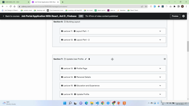 Job Portal Application With React , Ant D , Firebase – Screenshot 2