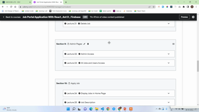 Job Portal Application With React , Ant D , Firebase – Screenshot 3