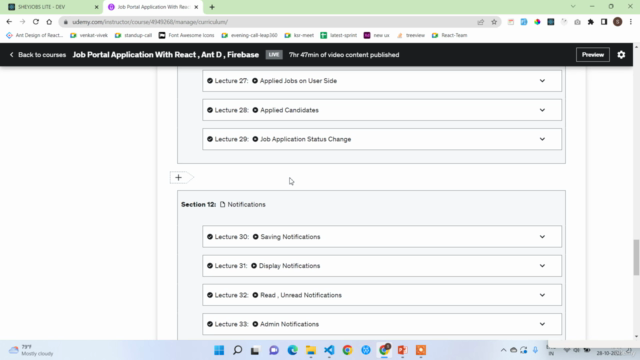 Job Portal Application With React , Ant D , Firebase – Screenshot 4