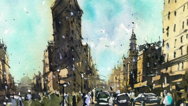 New York City Urban Landscape in Watercolour – Screenshot 3