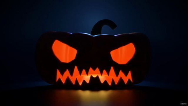 Blender: Create a Jack-o'-Lantern Scene (Beginner Course) – Screenshot 3