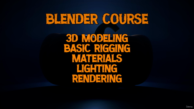 Blender: Create a Jack-o'-Lantern Scene (Beginner Course) – Screenshot 4