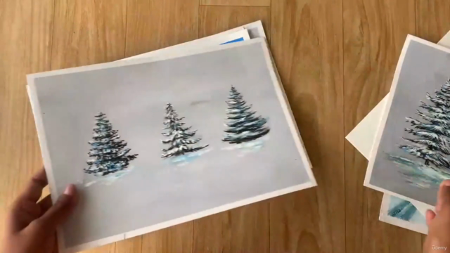 How To Paint Snowy Pine Trees - Acrylic Masterclass – Screenshot 3