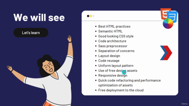 Web Design 2025 with HTML & CSS (2025) - Real-World Websites – Screenshot 3