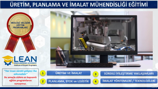 Üretim, Planlama ve İmalat Mühendisliği Eğitim Programı – Screenshot 3