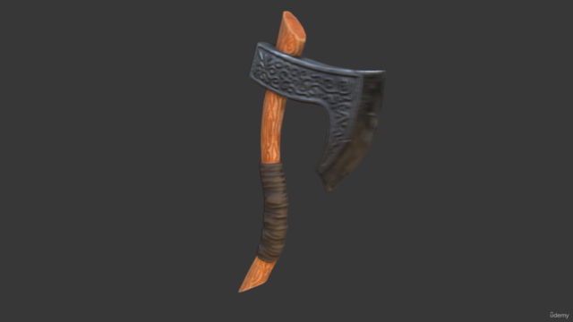 Create a 3D game asset in Blender & Substance Painter – Screenshot 1