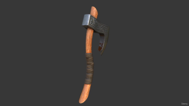 Create a 3D game asset in Blender & Substance Painter – Screenshot 3