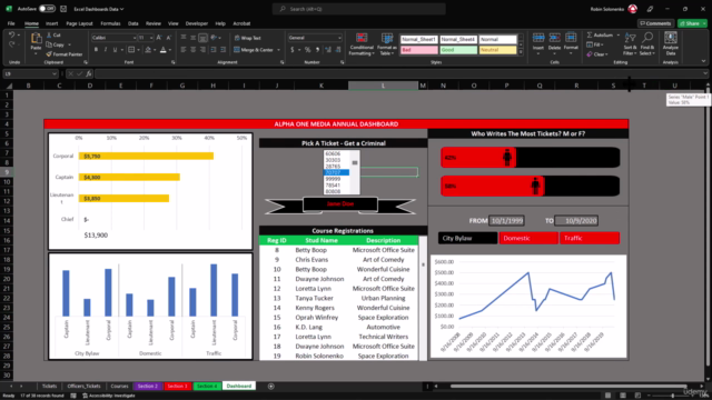 Microsoft Excel Dashboards Crash Course for Advanced Users – Screenshot 4