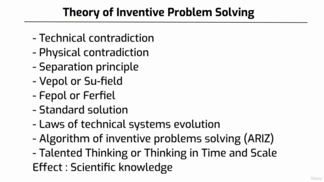 Theory of Inventive Problem Solving (TRIZ) for Scientists – Screenshot 4