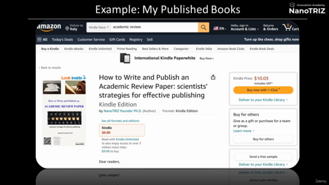 Publishing Academic Kindle Book in One Week – Screenshot 2