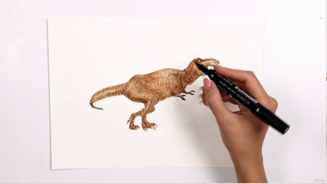 Complete Dino Drawing and Design: 2D to 3D illustrations – Screenshot 2