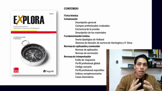 EXPLORA. Cuestionario Orientación vocacional y profesional – Screenshot 1