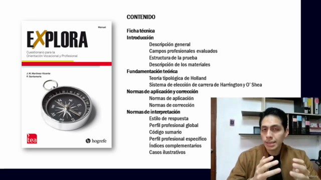 EXPLORA. Cuestionario Orientación vocacional y profesional – Screenshot 2