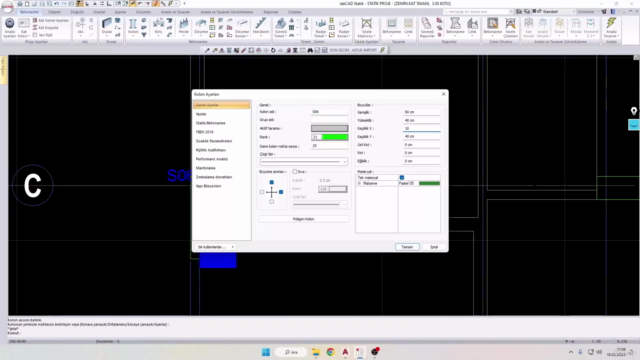 Temelden Sektörün Yükseklerine ideCAD Statik Betonarme – Screenshot 4