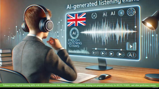 AI-Generated Listening Exams: (Intermediate to Advanced) – Screenshot 1