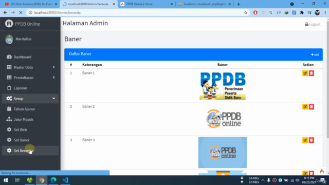 Membangun PPDB Online Dengan Codeigniter 4 – Screenshot 2
