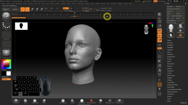 【仕事で使えるモデリングソフト】で3DCGを始めよう! 初心者向けスカルプト入門講座【ZBrush 2022】 – Screenshot 2