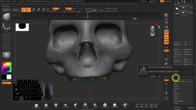 【仕事で使えるモデリングソフト】で3DCGを始めよう! 初心者向けスカルプト入門講座【ZBrush 2022】 – Screenshot 3