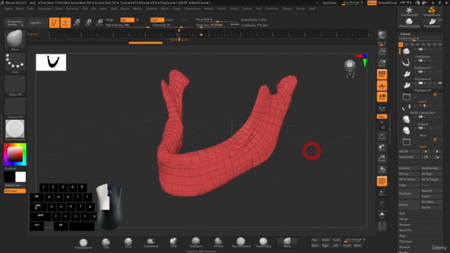 【仕事で使えるモデリングソフト】で3DCGを始めよう! 初心者向けスカルプト入門講座【ZBrush 2022】 – Screenshot 4