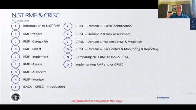 NIST RMF (Risk Management Framework) and ISACA CRISC – Screenshot 4