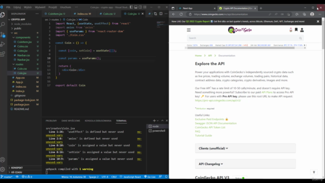 Kurs React. Twórz nowoczesne aplikacje internetowe z React. – Screenshot 2