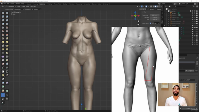 Female Anatomy Sculpting in Blender Course – Screenshot 2