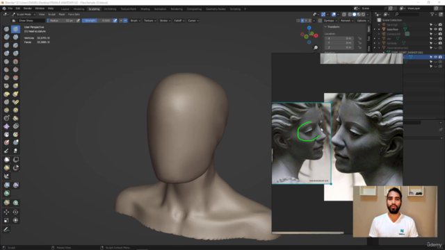 Female Anatomy Sculpting in Blender Course – Screenshot 3