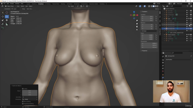 Female Anatomy Sculpting in Blender Course – Screenshot 4