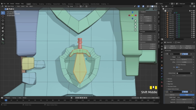 Learn Modeling Stylized Castle & props in Blender – Screenshot 3