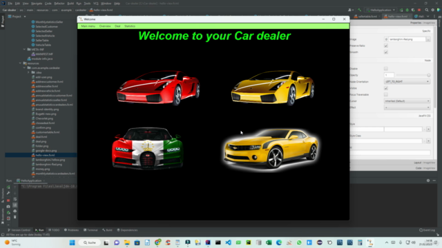 JavaFx with IntelliJ and MySQL Advanced course – Screenshot 2
