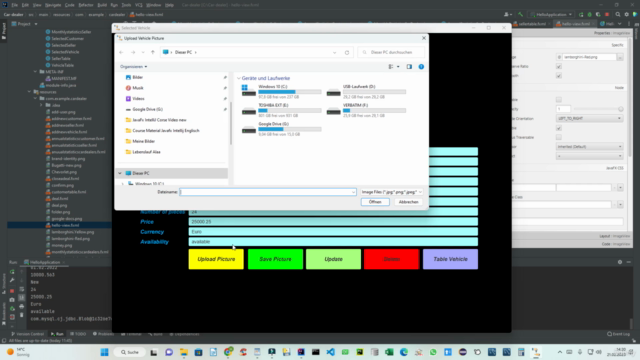 JavaFx with IntelliJ and MySQL Advanced course – Screenshot 3