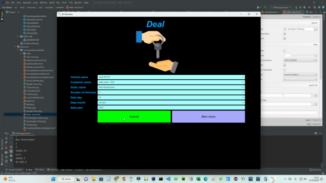 JavaFx with IntelliJ and MySQL Advanced course – Screenshot 4