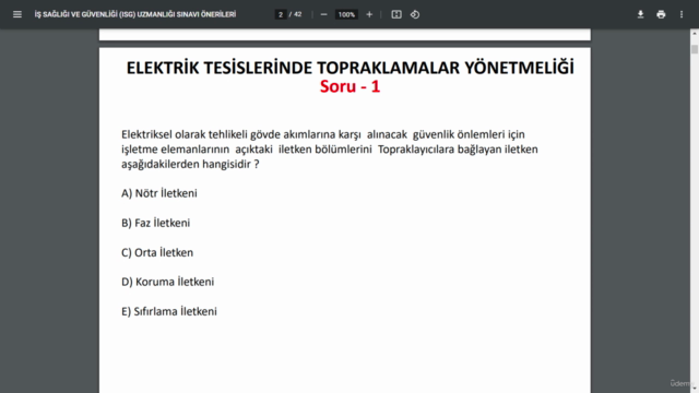 Elektrik Tesislerinde Topraklamalar Yönetmeliği Soru - Çözüm – Screenshot 3