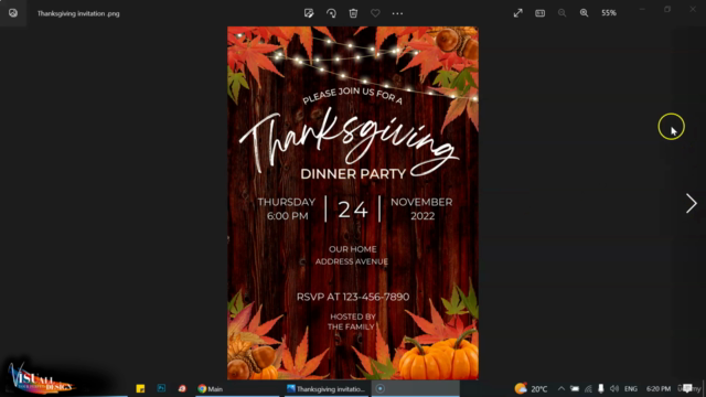 Autumn Invitation Poster Graphic Design Canva – Screenshot 1