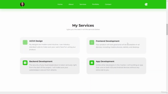 React JS Portfolio Website with Theme Customization - Screenshot_01