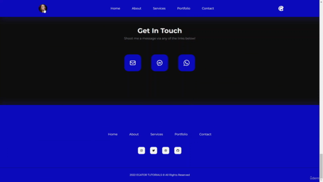 React JS Portfolio Website with Theme Customization - Screenshot_03