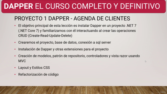 Dapper el Curso Completo y Definitivo – Screenshot 1