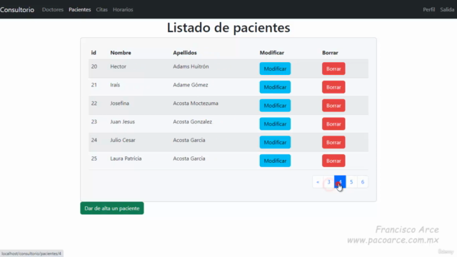 Crear un sistema de control de citas con PHP en Modelo MVC – Screenshot 4