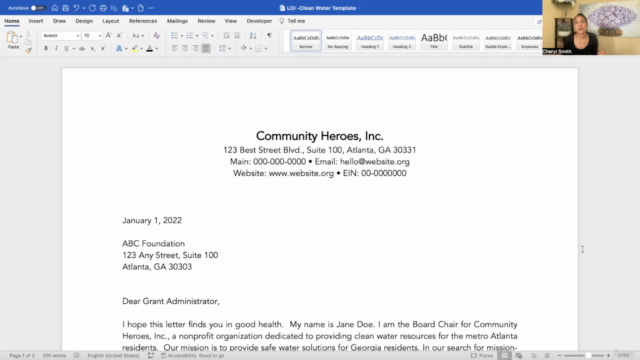 How to Write a 2-Page Grant Proposal – Screenshot 1