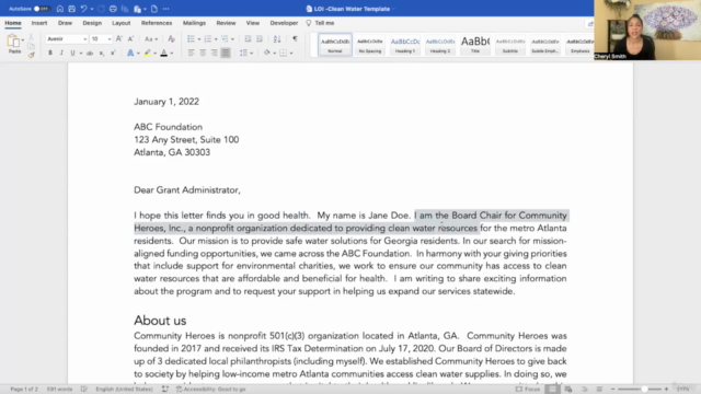How to Write a 2-Page Grant Proposal – Screenshot 3