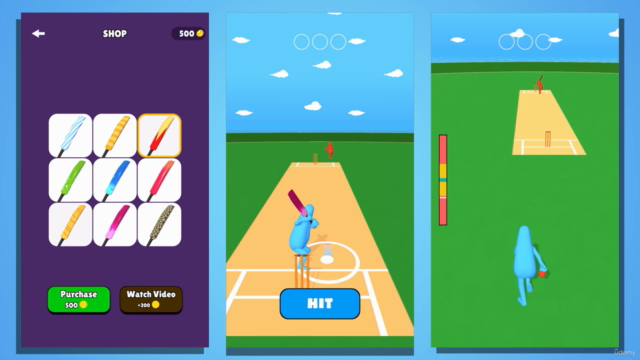 #1 Unity Hyper Casual Cricket Mobile Game using C# - Screenshot_03