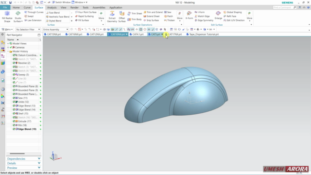 Siemens NX  Tutorial Approach (Surface, Solid & Curve) - Screenshot_01