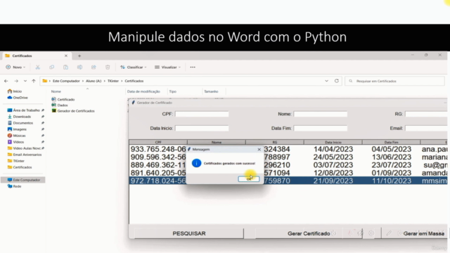 Python RPA crie Robôs com Interface GUI + Projeto ChatGPT – Screenshot 3