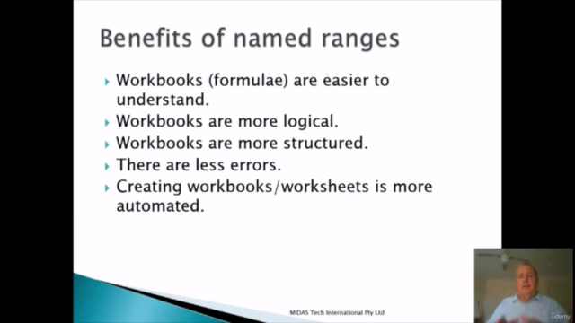 Effective use of Named Ranges – Screenshot 2