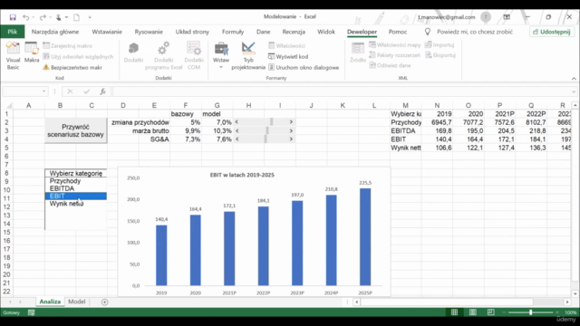 Modelowanie finansowe – prognoza sprawozdania finansowego II – Screenshot 4